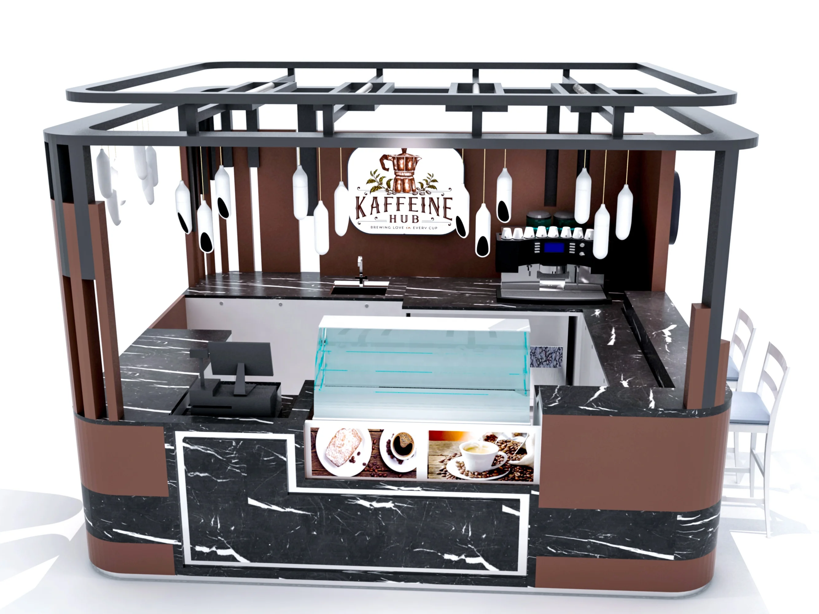 2019 new juice bar bubble tea counter coffee shop free design