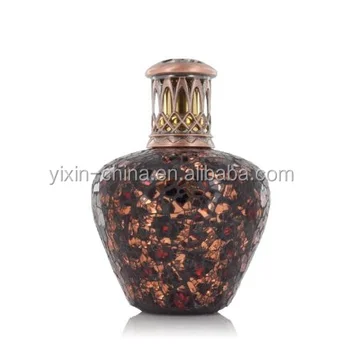 Mosaic Mason Decorative Jar Indoor Round Glass Glass Oil Lamp With