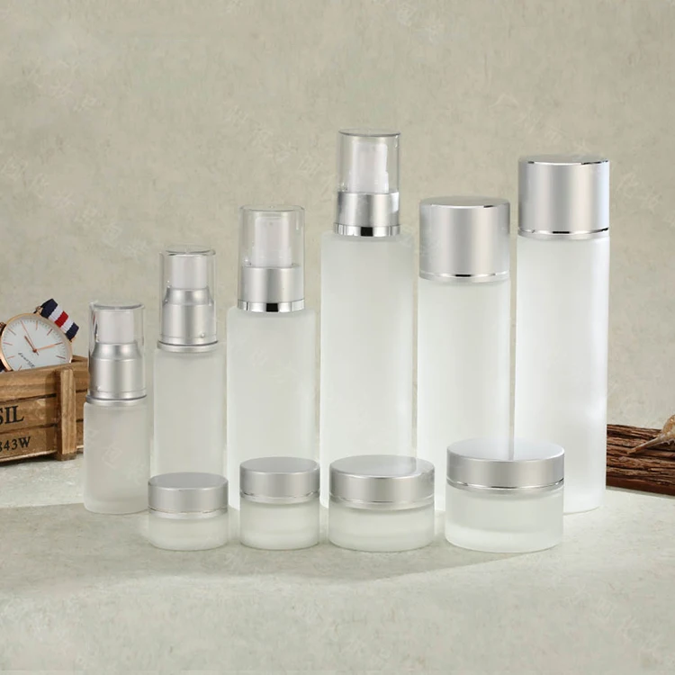 Cylinder Round Frosted Cosmetic Cream Bottle 30ml 50ml 100ml 120ml