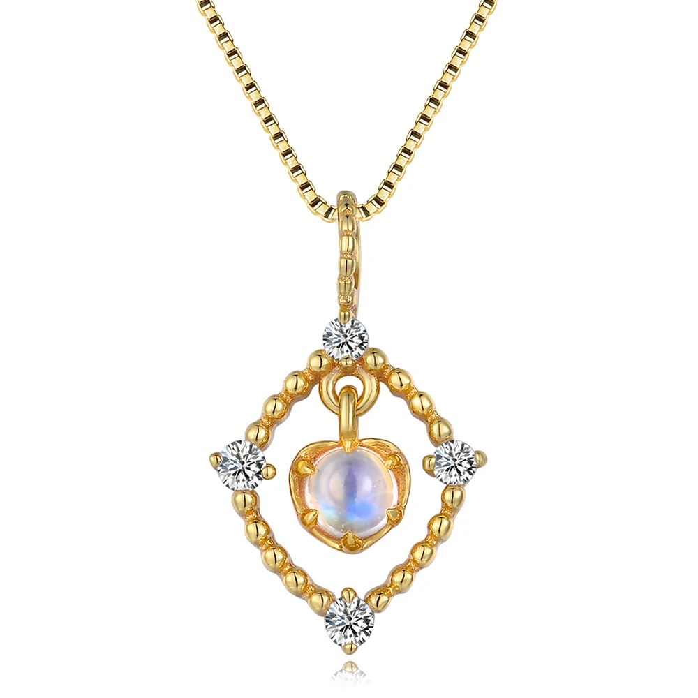 

Natural Gemstone 925 Sterling Silver Jewelry Necklace S925 For Women NI036