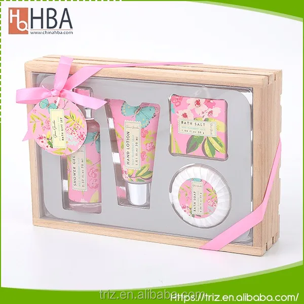 Wholesale shower gel bath salt body luxuries bath set