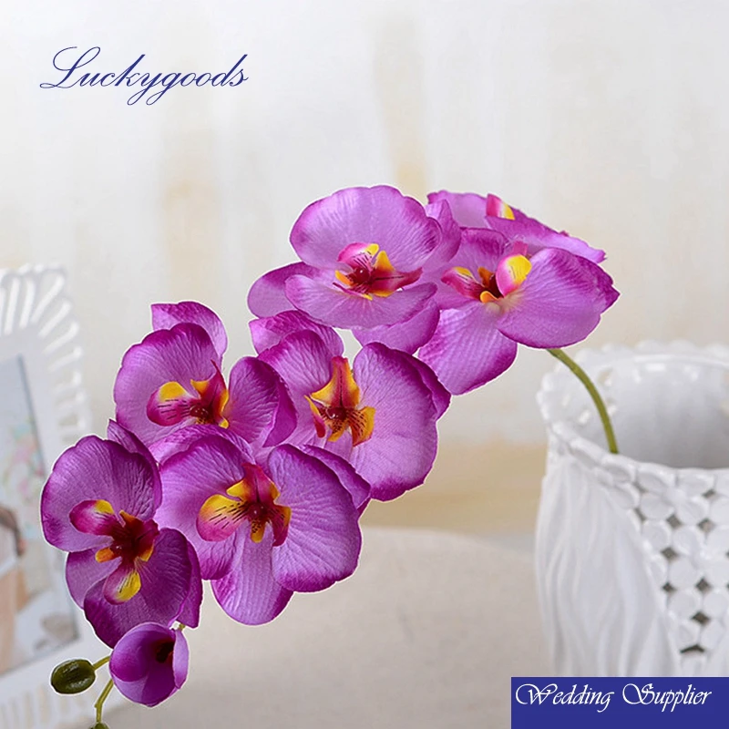 Lf440 70cm Fake Artificial Blue Orchids Flowers In Different Colors
