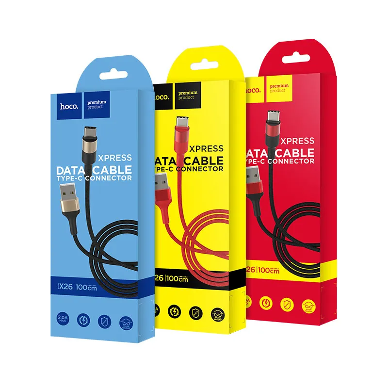

HOCO USB C Cable USB Type C Charge Data Sync USBC Cord Charger Type Fast Mobile Charger USB Cables