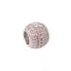 XULIN ICPD002 , 7.8*11 mm New Design Lead & Cadmium CZ Jewelry Micro Pave Free Big Hole European Spacer Beads