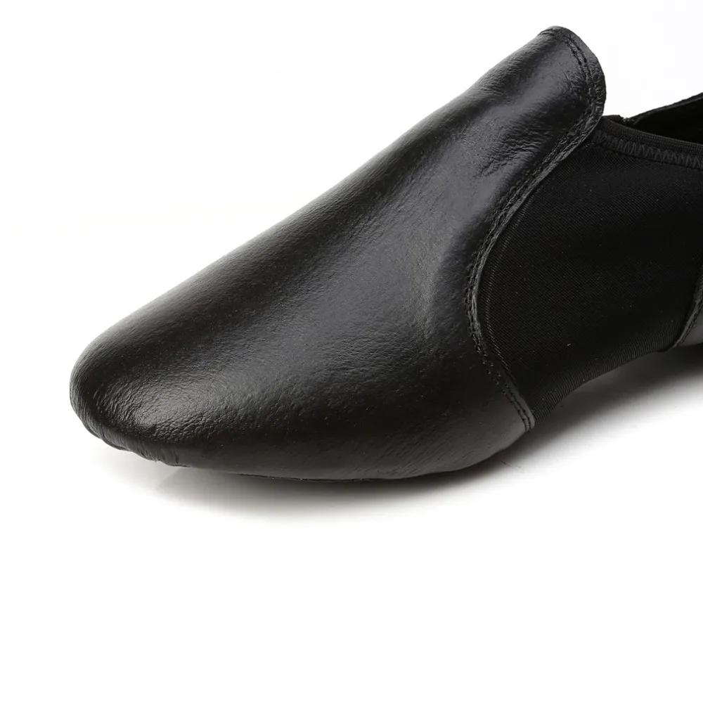 black leather jazz shoes