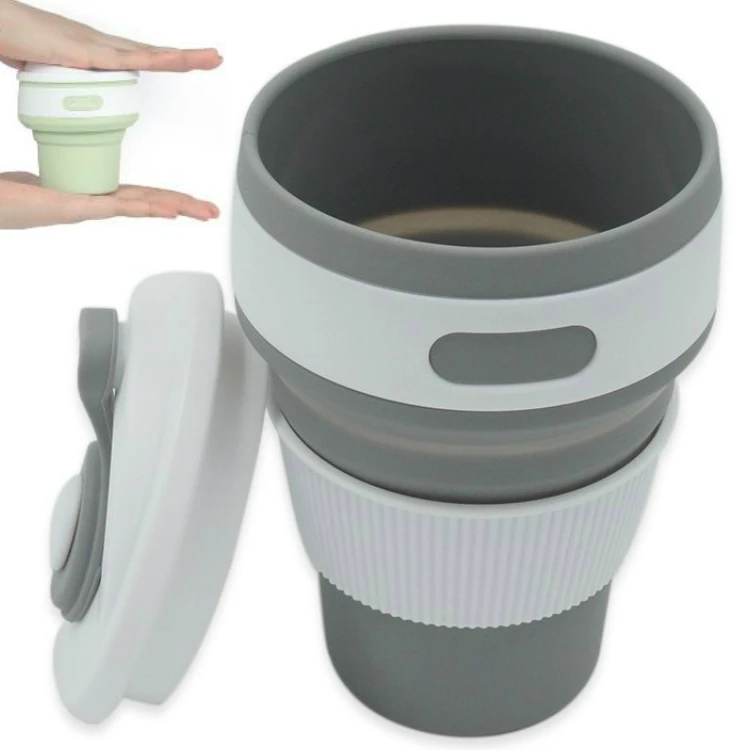 Free Sample Wholesale Custom Portable Reusable Collapsible Silicone Cup