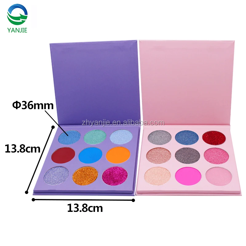 

Private Label Vegan 9 Color Eyeshadow Palette Hot Selling Fast Delivery Cardboard Eyeshadow