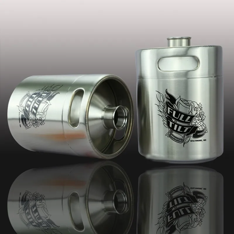 Free Sample 2l 64oz Refillable Passivated Stainless Steel Small