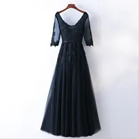 

wholesale 2019 new banquet long evening dress royal blue flower lace bridesmaid dress