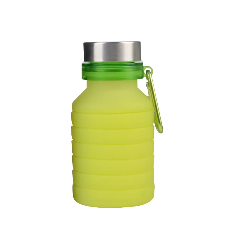 

Wholesale BPA Free Silicone Drinking Collapsible Water Bottle with Custom Logo, Customized color
