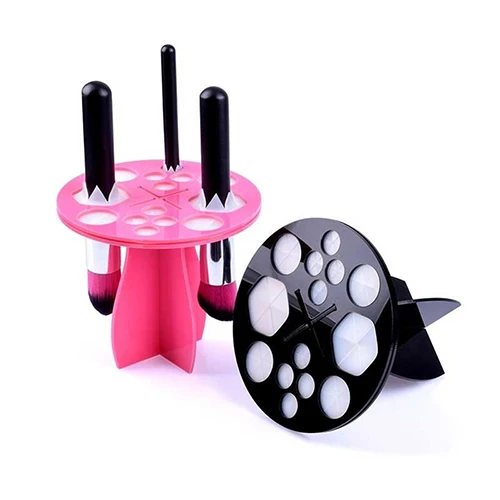 

Wholesale Acrylic brush holder organizer organizador de maquillaje Brush Air Drying Stand Makeup Brush Holder, Red, black , white.pink
