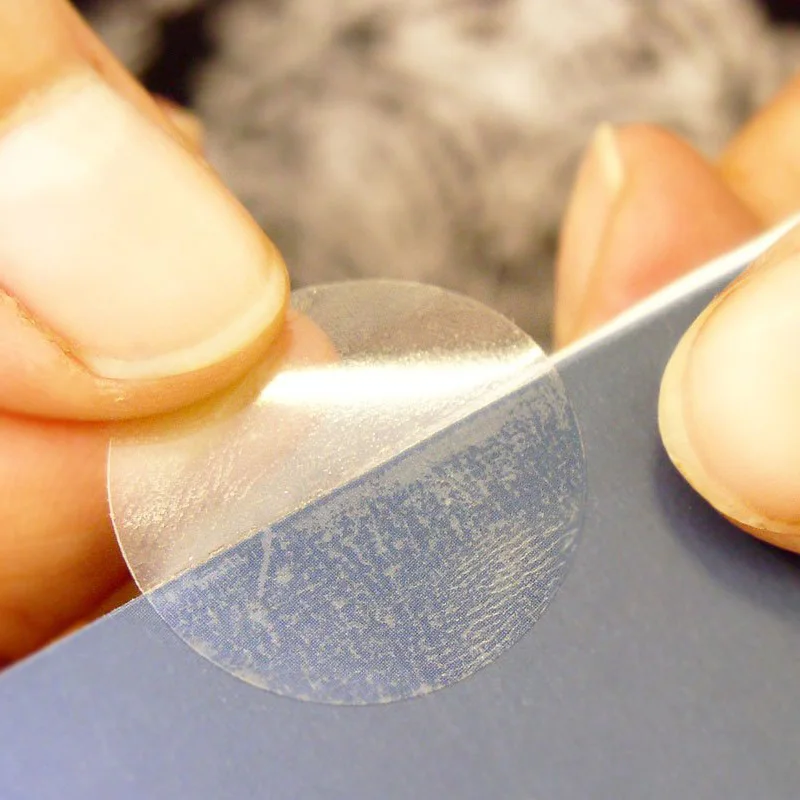 
WR hot sale transparent plastic clear seal label sticker 