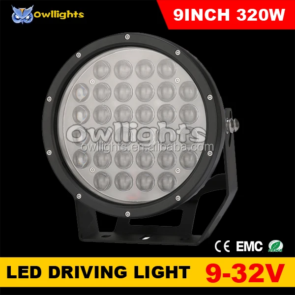 2019 best price 9inch 320W LED Driving Light Round LED Light for Truck 4x4 Off-road SUV UTV J eep Wrangler 4WD
