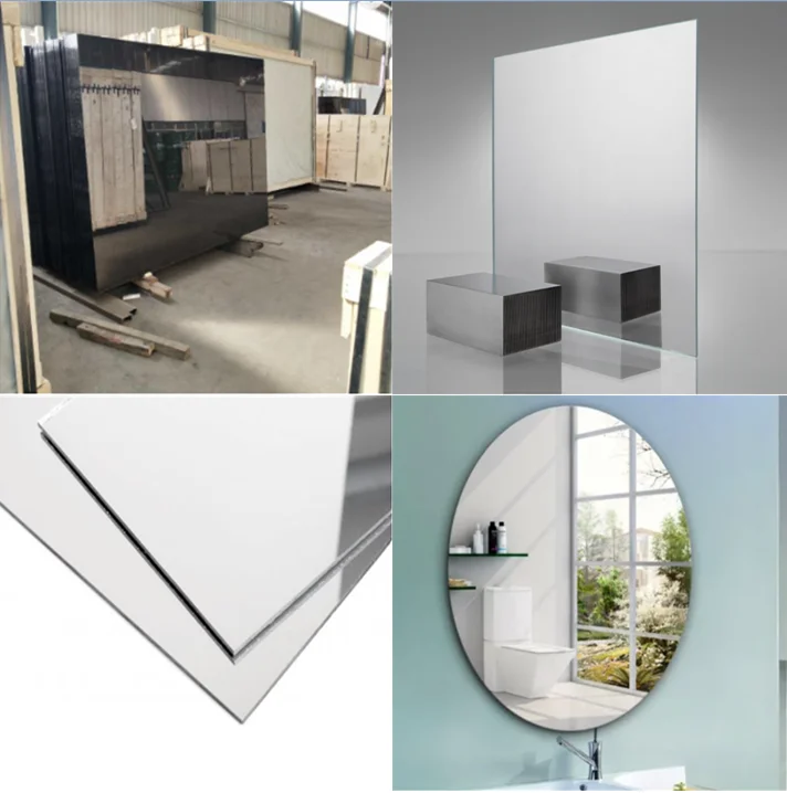 6mm Thk Smart Semi Transparent Large Sheet Extra Clear Colored Aluminum