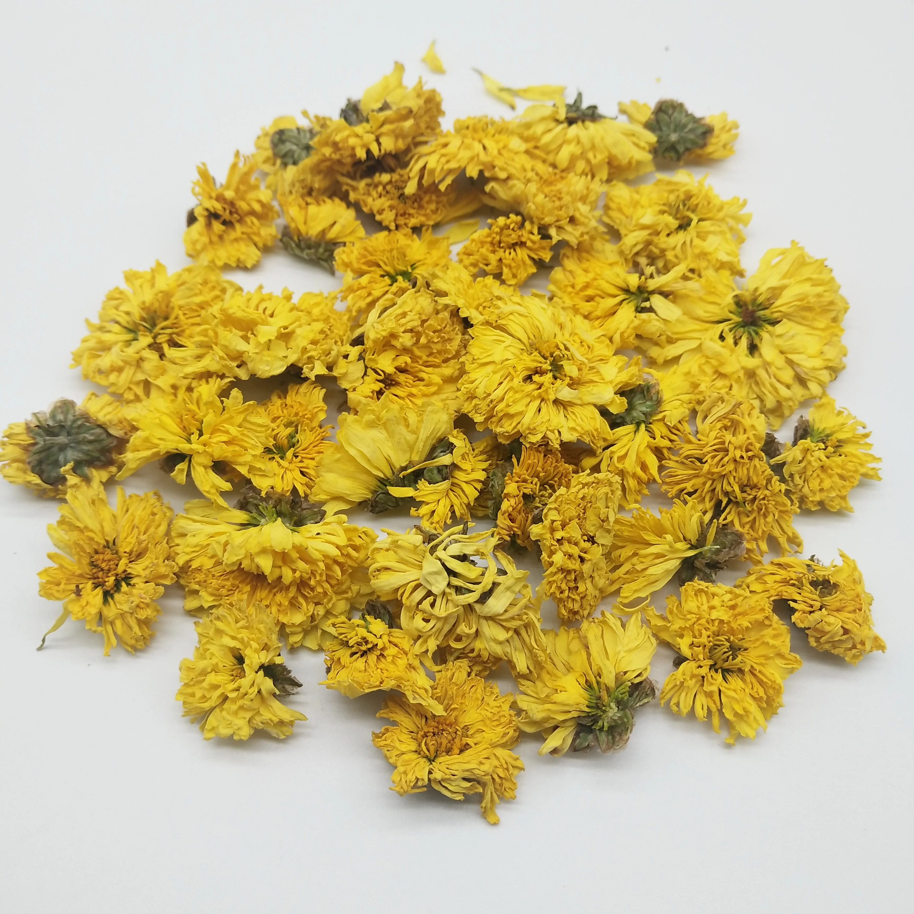 bulk dried yellow golden chrysanthemum flower for sale