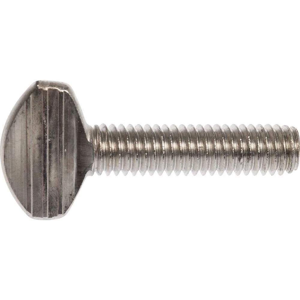 
OEM captive chrome spade head knurled decorative stainless/brass anodized m2/m3/m8 thumb screws for wood 