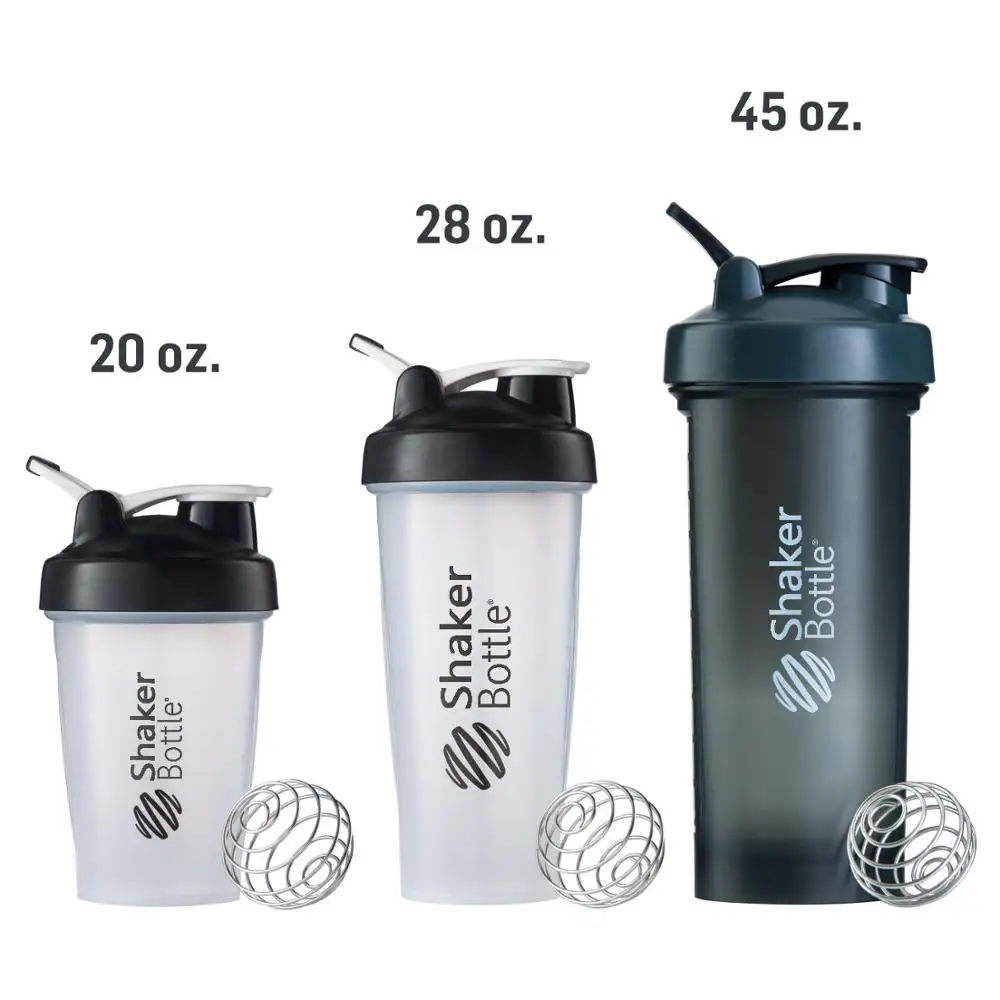 

bpa free plastic sports blender water bottles protein powder shaker bottledjoy portable drink cup bottle joyshakers with ball, Customized colors acceptable