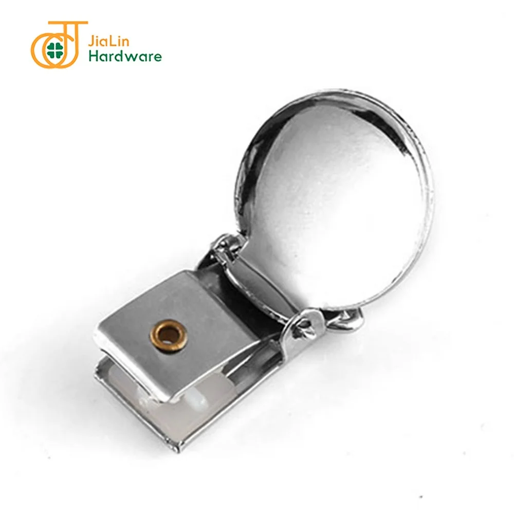 
LEAD FREE Round Face Metal 13mm Suspender Clips Shinny Nickle Silver Baby Pacifier Holder 