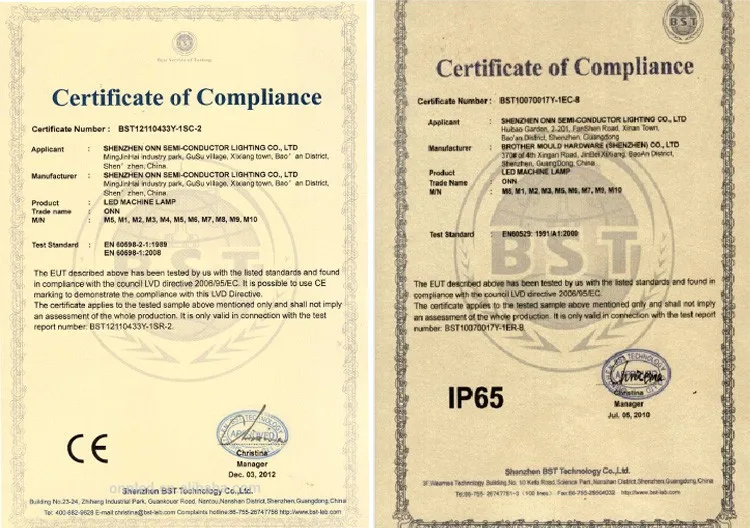 ONN M2 7W 9.5W led bench lamp for cnc machine lathe