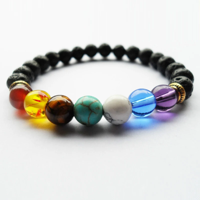 

Yoga Bracelet 7 Chakra Bracelet Natural stone Spiritual Bracelet