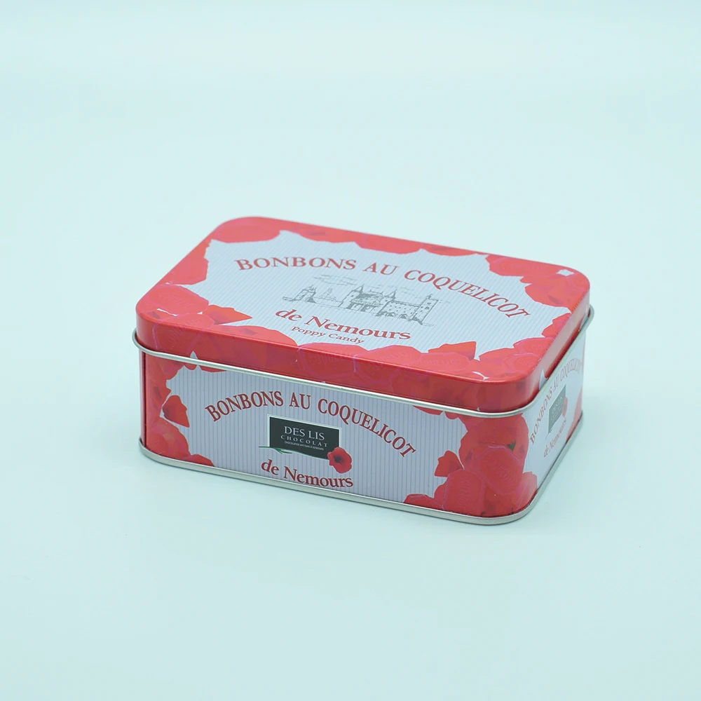 批发中型长方形食品饼干锡盒包装