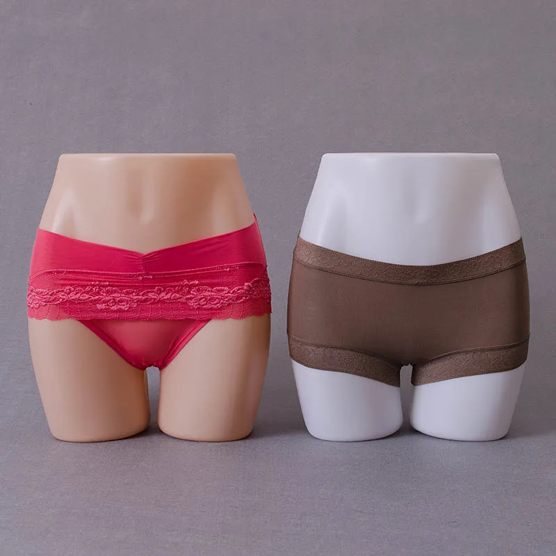 

XINJI Half Body White Woman Mannequins Buttocks Female Butt Model Women Underwear Mannequin Butts, Skin, white