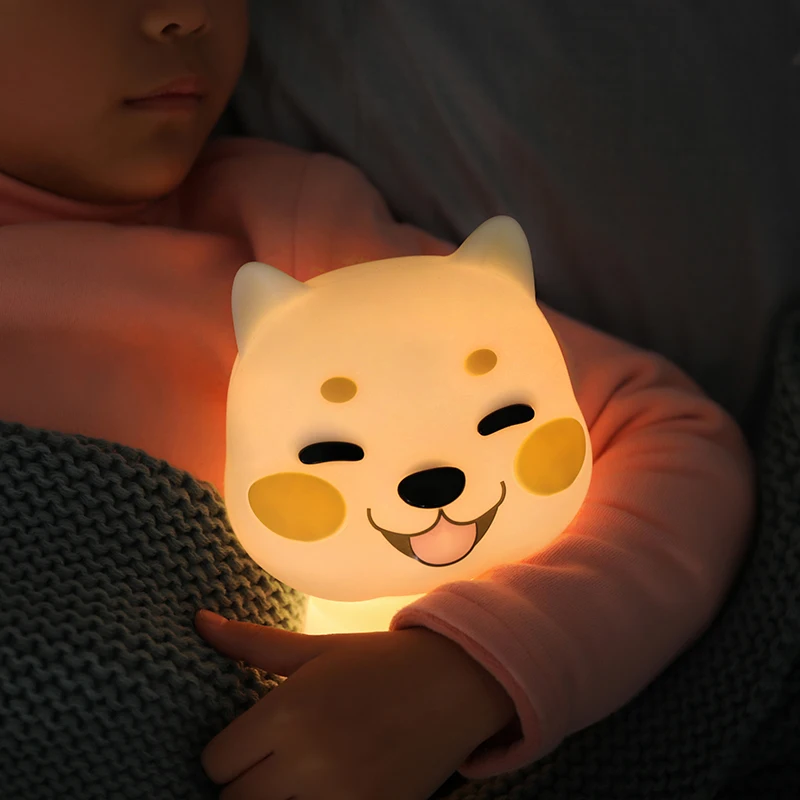 Puppy Dog Silicone Night Light Kids Led Lamp Function Custom