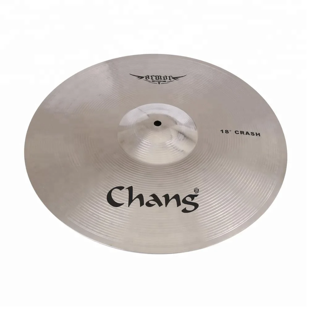 

Chang Alloy 18" Crash Cymbal For Drum Lessons, Silver color