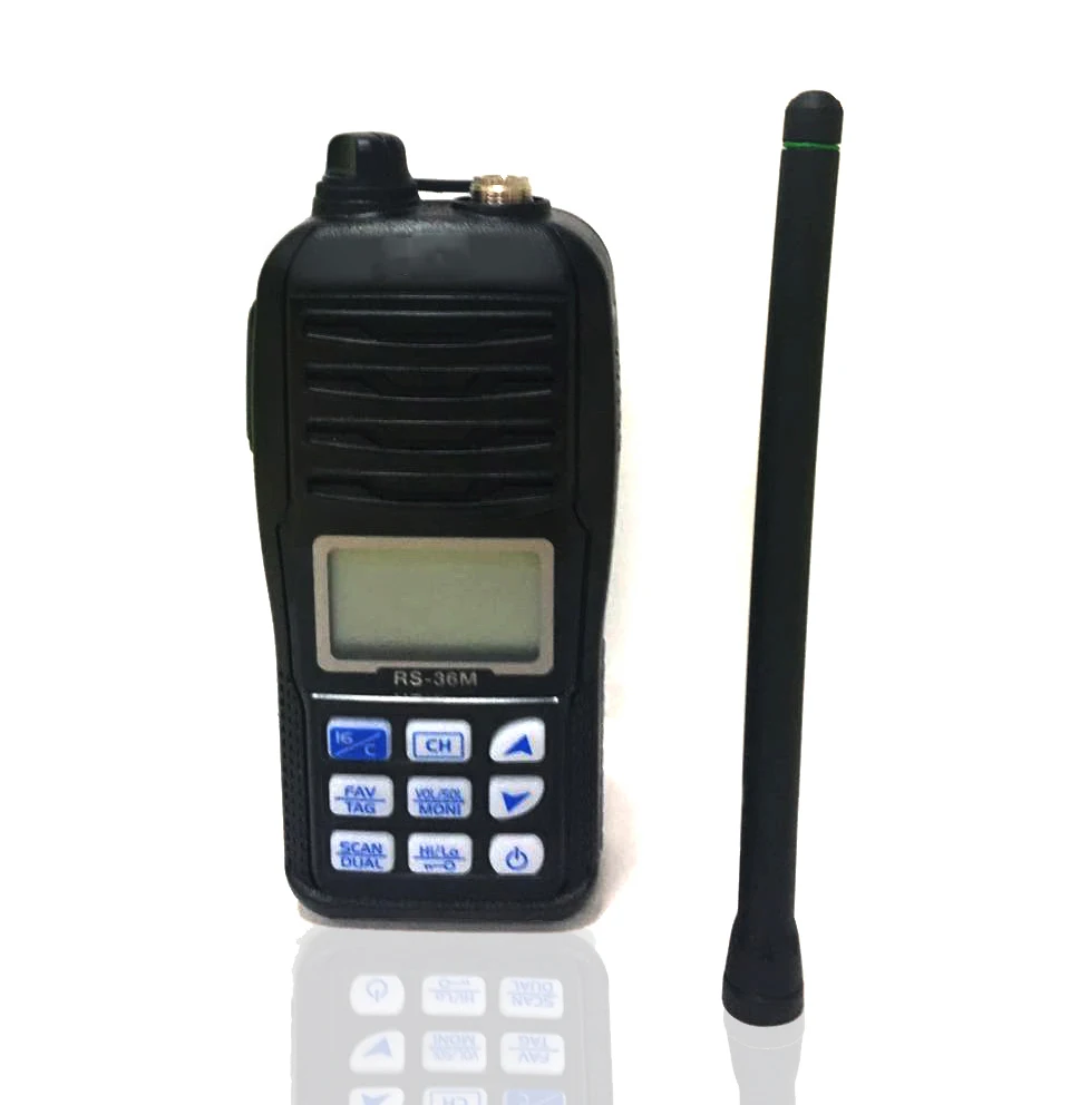 

New Handheld VHF Marine Radio vhf marine radio Float Boat vessel Talk range 8km Walkie Talkie Ship Sea portable two way Radio, Balck