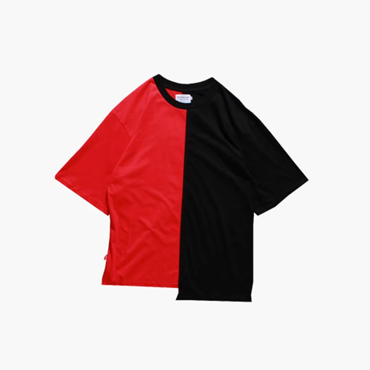 

Wholesale Fashion Street Wear Mens Colorblock T Shirt