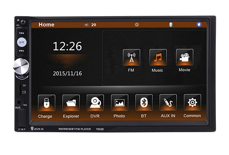 Hinz Auto Electronics 7'' Touch Screen Wince Double Din Car Stereo For