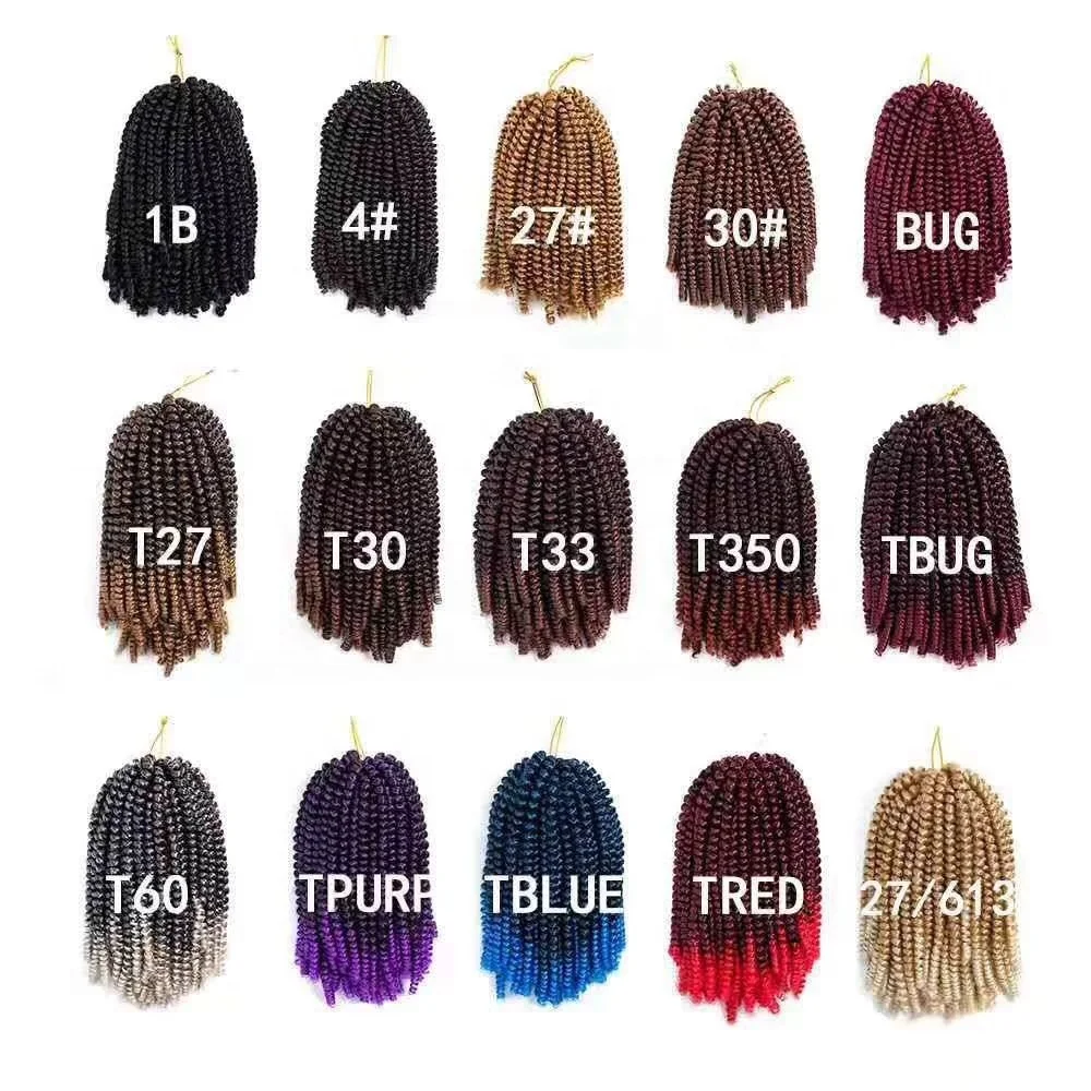 

Synthetic hair T1B/30 jumbo braiding hair 3pcs ombre crochet braids spring twist hair extensions