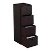 Home Office 4 Drawer PU Leather Effect CD DVD Storage Box