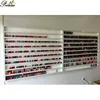 custom high quality nail salon white wall mount polish rack