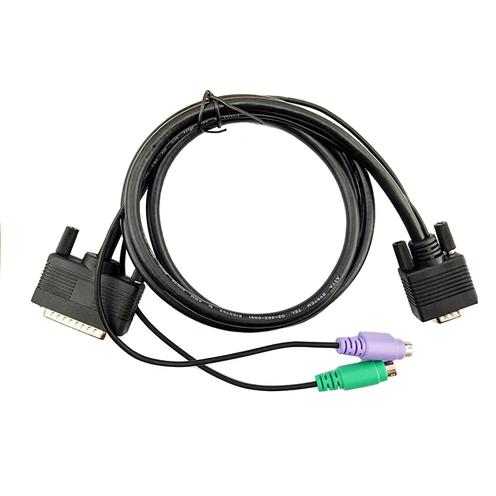 Kvm Cable Dsub 25 Pin To 15 Pin Vga 9pin To 15pin Vga For Kvm Switch