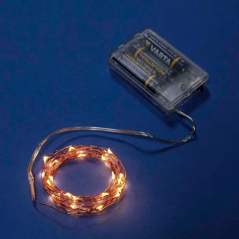 Copper Wire 3aa Battery Powered Led Fairy Starry Copper Wire String ...