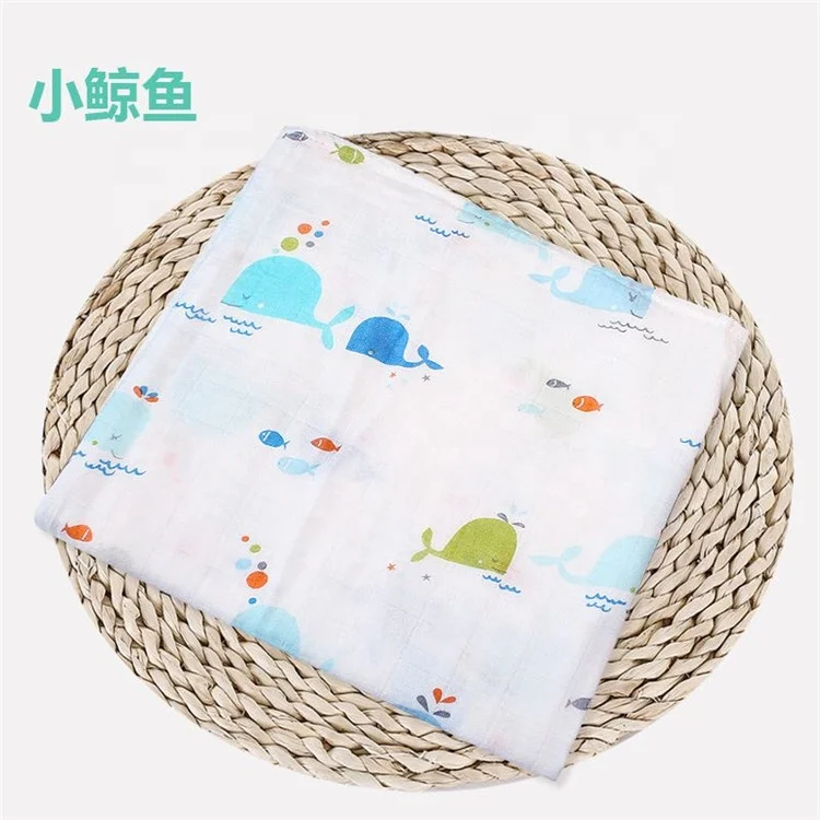 

wholesale organic cotton swaddle newborn muslin baby blanket