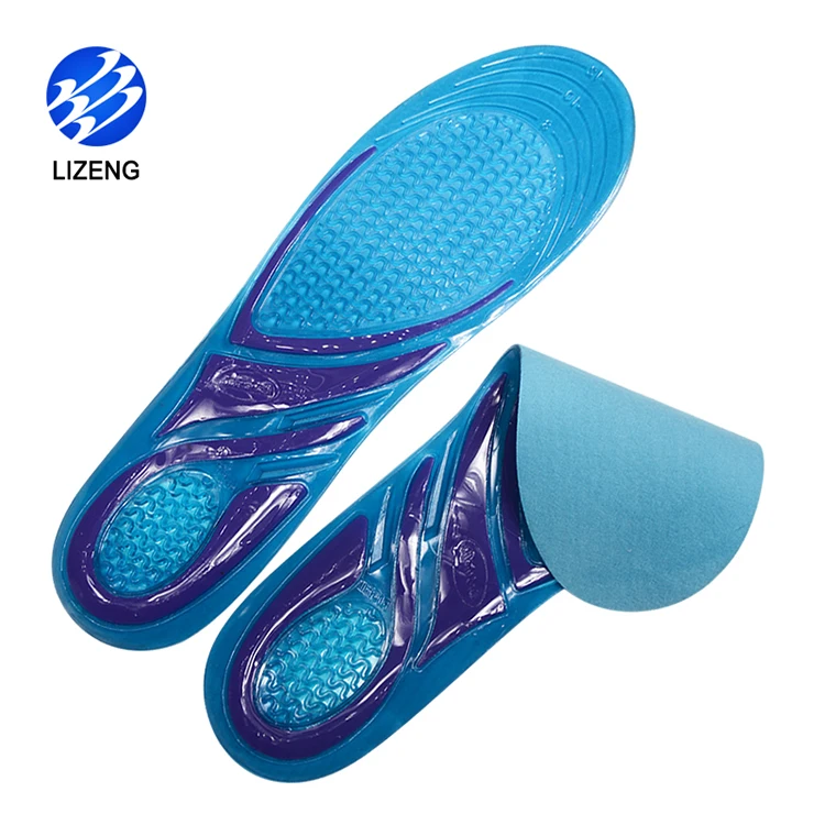 

Sport Shoes Men 1 Pair Comfort Energy Massage Sport Gel Insoles For Athletic, Blue or customized