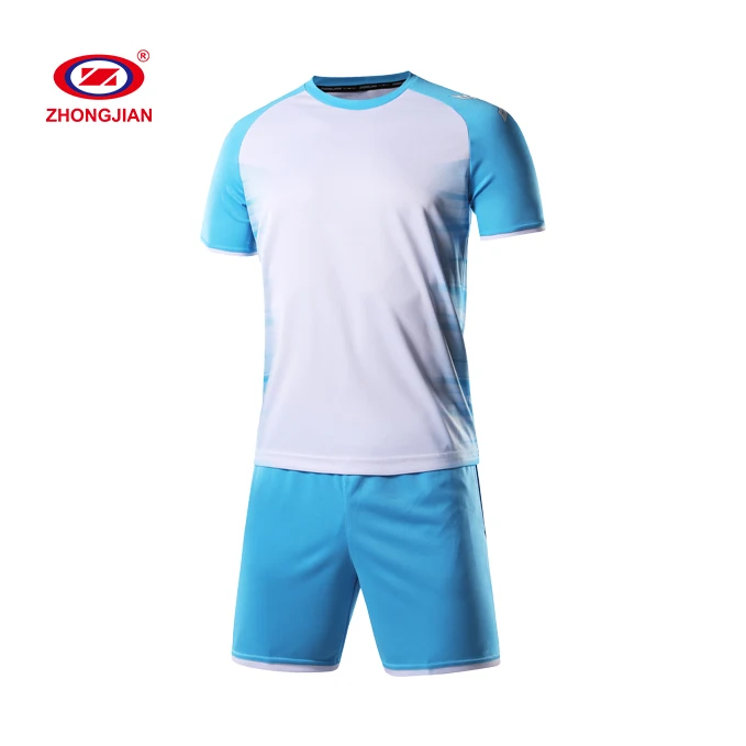 

Cheap Men Soccer Sportswear Set Custom Breathable Mens Football Jersey Set, White,blue,red,orange,green