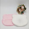 best price Pink color bear shape Baby Flat head pillow with memory foam filling and removable cover