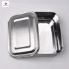BPA Free Food Grade 800ml Rectangle Metal Stainless Steel 304 Lunch Bento Box With Lid For Kids Food Snack Storage