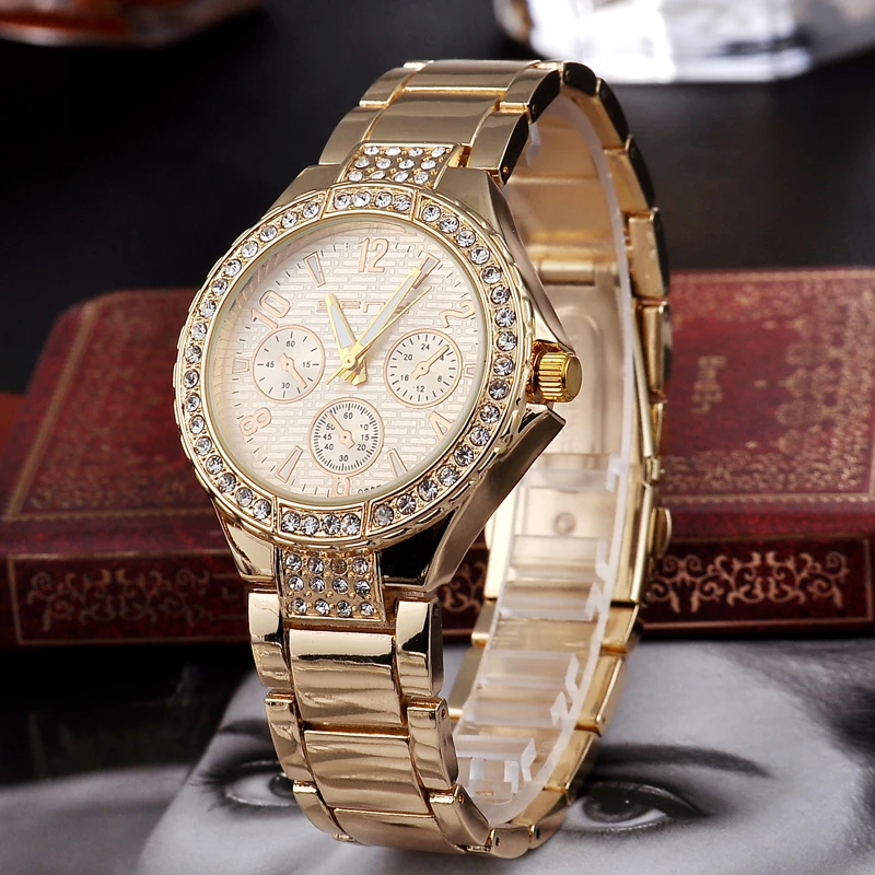 

Watch Paypal Acceptable Women Stainless Steel Quartz Watch Wholesale, Gold;silver