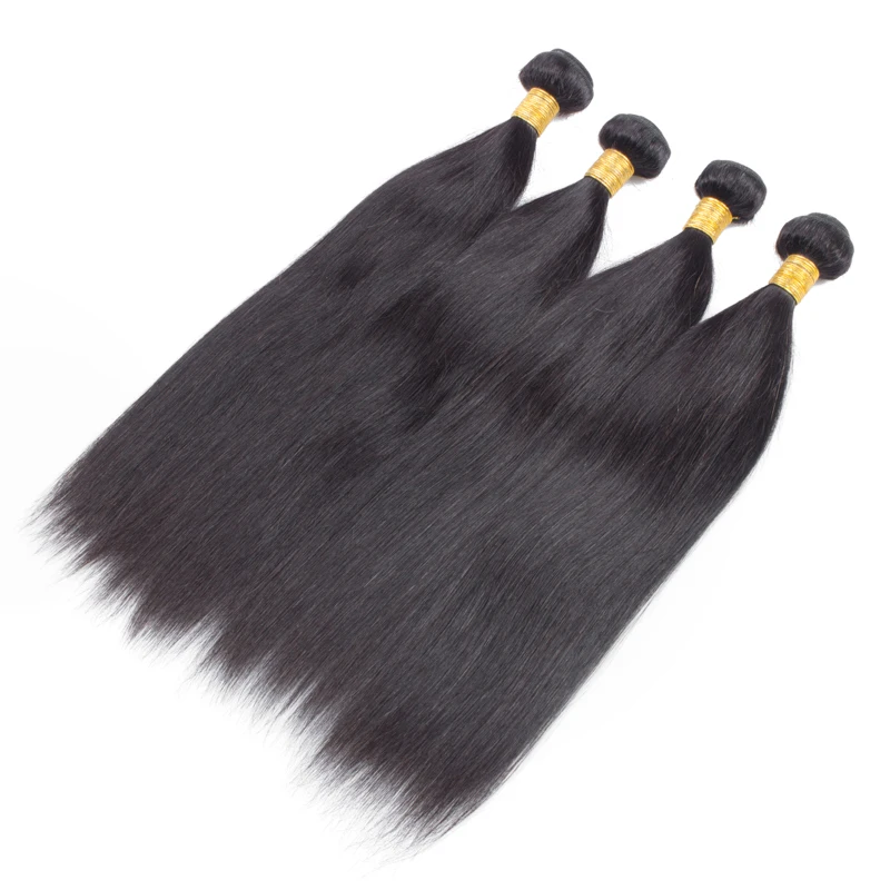 

Brazilian Hair Bundles Three Pieces Free Shipping Natural Color Hair Weaving