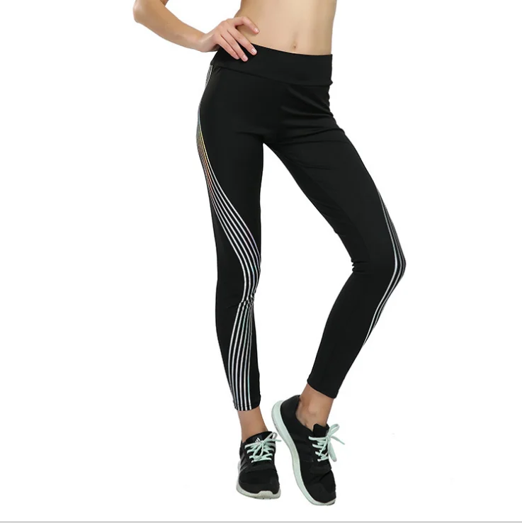 leggings with reflective stripes