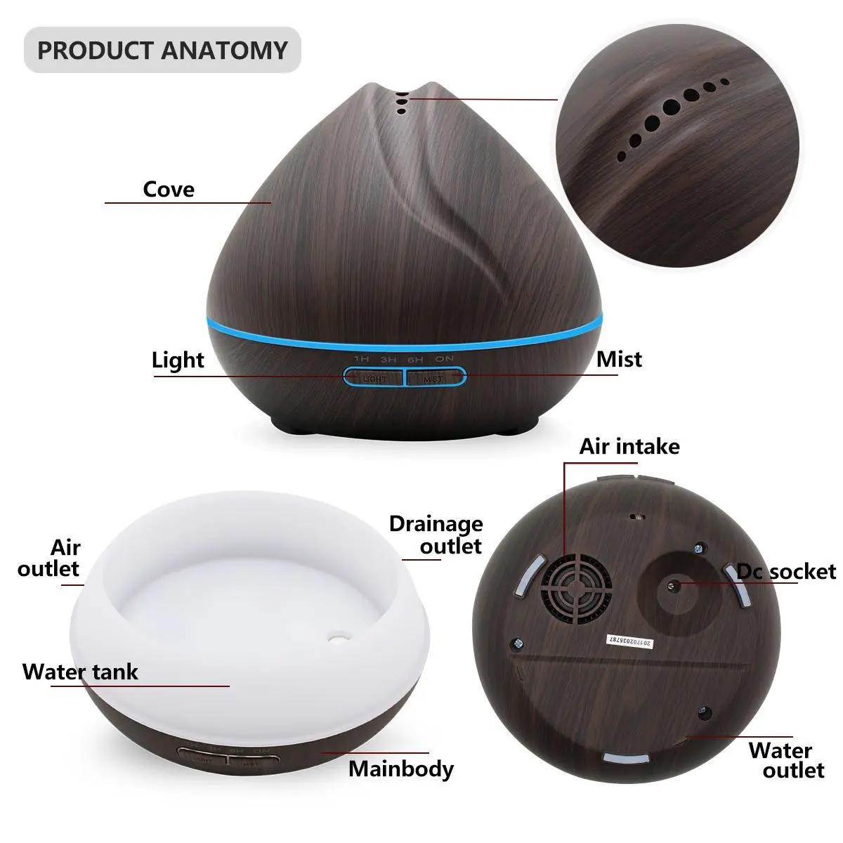 2018 Water Based Air Purifier Fragrances Wholesale Aromatherapy