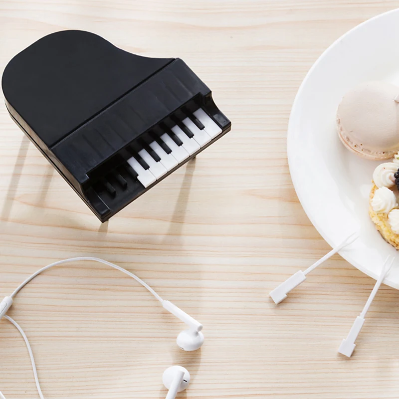 
Creative Piano Design Snack and Fruit Picker Fork Stick 