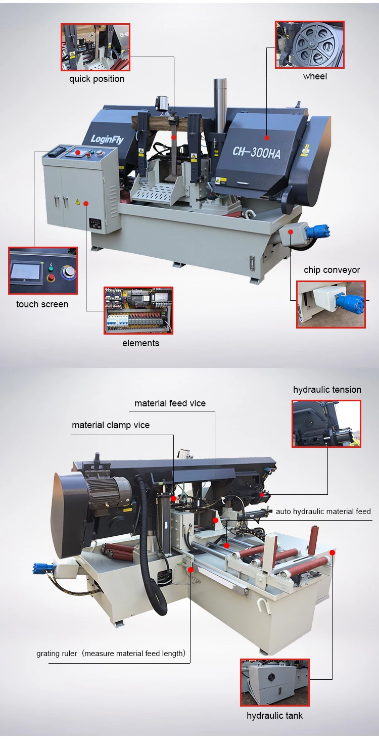 Horizontal Cnc Auto Feed Band Saw Machine Buy Auto Feed Band Saw
