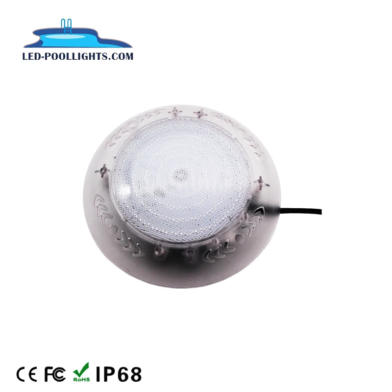 Wall recessed or wall mounted resin filled LED underwater swimming pool light/lamp/lighting