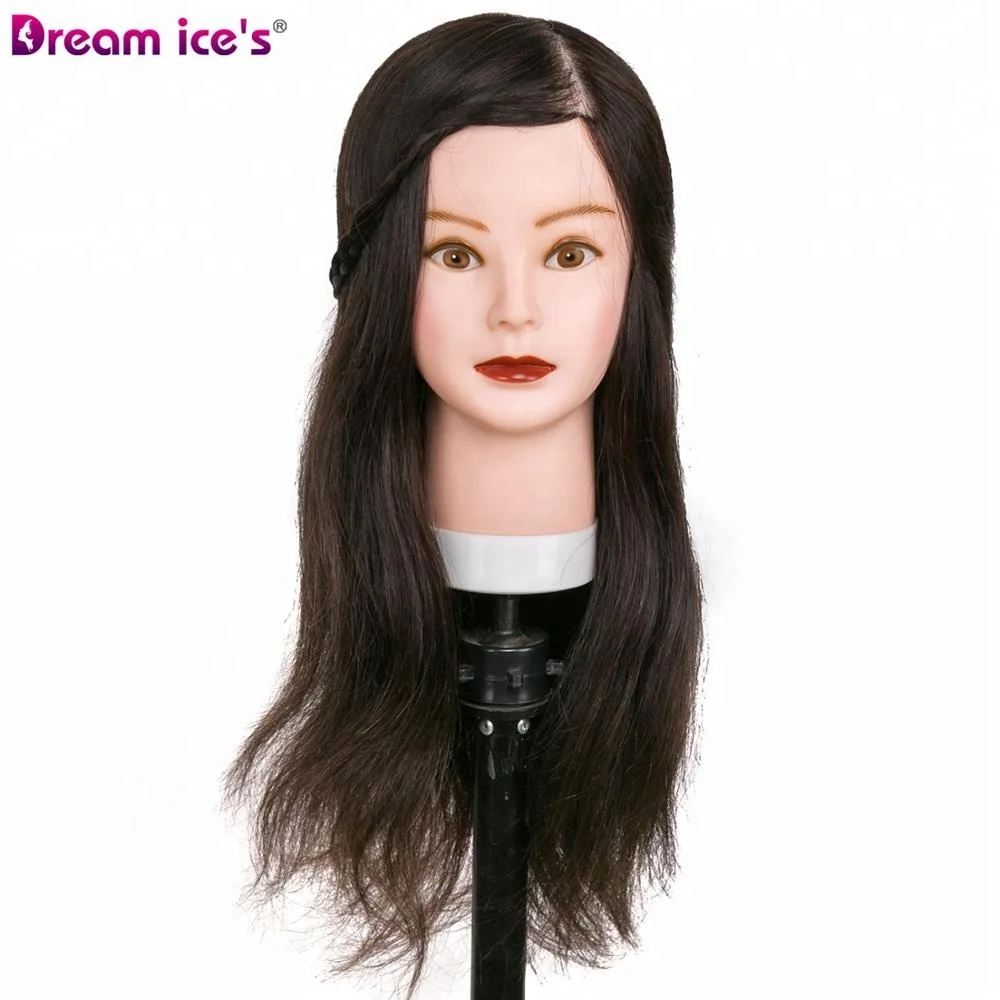2018 Dream.Ice's most popular training mannequin head with 100% human hair