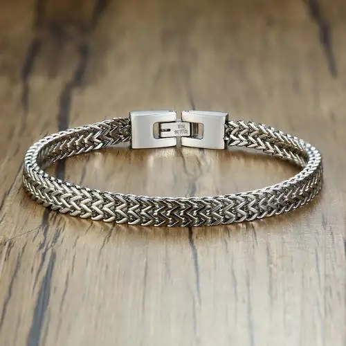 706323 for man silver 21mm stainless steel jewelry bracelet